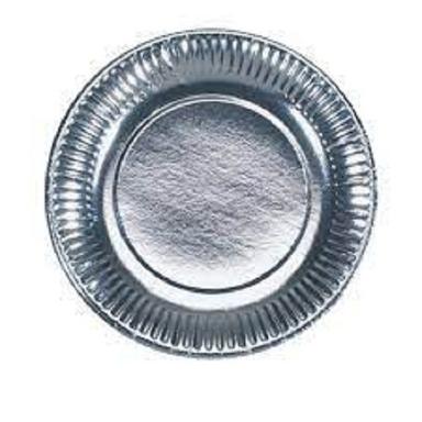 Lightweight And Environmentally Friendly Silver Disposable Paper Plates Size: 5