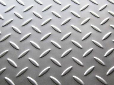 4 Mm Thick Galvanized Rectangular Stainless Steel Chequered Plate Application: Construction