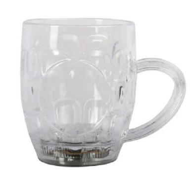  सफ़ेद 100 Ml क्षमता वाला गोल सादा पॉलिश ग्लास कॉफ़ी मग 