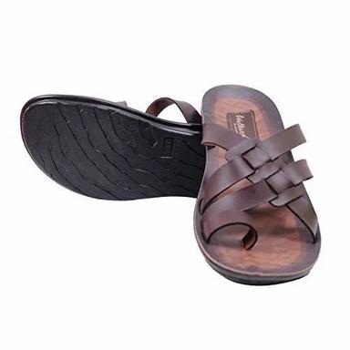 Direction Sign 6-10 Inch Mens Brown Casual Leather Slipper