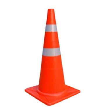 Orange Pvc Plastic Reflective Traffic Cone For Road Safety