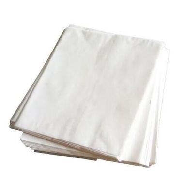 White 0.55Mm Thick A4 Size Rectangular Single Side Pe Coated Plain Butter Paper