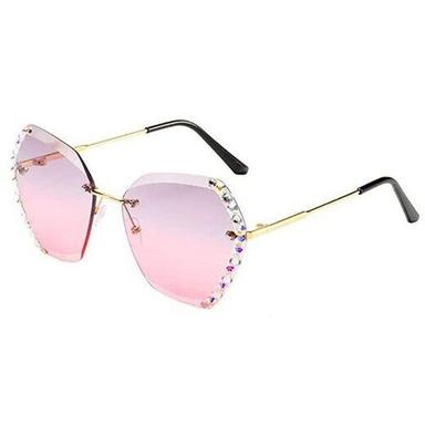 Photochromic Polished Metal Frame Glass Lenses Fashionable Sunglasses For Ladies