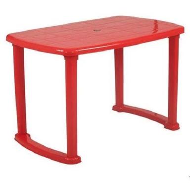 Rectangular Machine Made Polished Plastic Dining Table For Domestic Use No Assembly Required