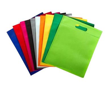 Hot Stamping Patch Handle Non Woven D Cut Bags For Shopping Uses Handle Length: 5 Inch (In)