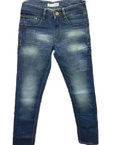 Regular Fit Plain Dyed Denim Men Jeans Age Group: 13-15 Years