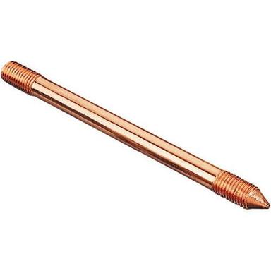 Reddish Brown Copper Earthing Rod For Industrial Use