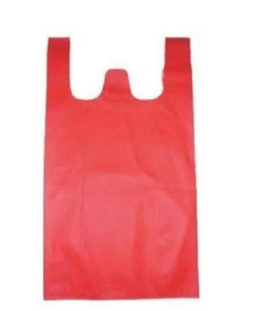 Red 15X10 Inches Flexiloop Handle Non Woven Plain W Cut Bag
