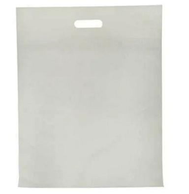 16x12 Inches Patch Handle Non Woven Plain D Cut Bag