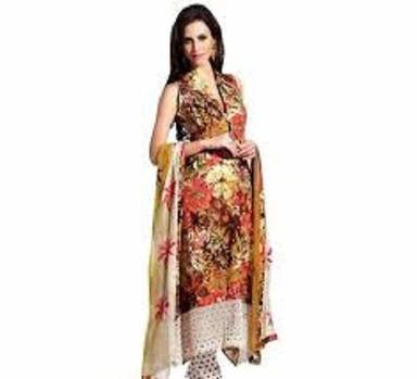 Party Wear Regular Fit Sleeveless Embroidered Breathable Readymade Pakistani Lawn Suit