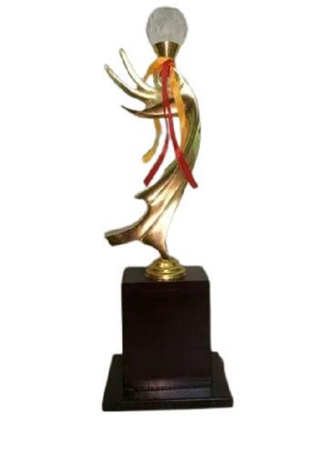 Various Colors Sports Antique Imitation Casting Rectangular Base Brass Award Trophy For Souvenir