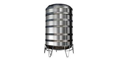 Silver 97 Cm 3 Mm Thick 1000 Liter Cylindrical Stainless Steel Water Tank 