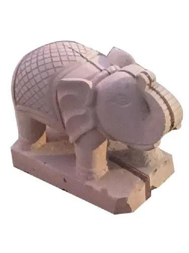 White 12 Inches Decorative Auspicious Handicraft Elephant