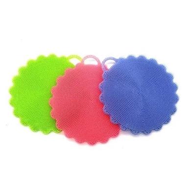 Pack Of 3 Pieces Round Nylon Mesh Bath Sponge Scrubber Age Group: Adults