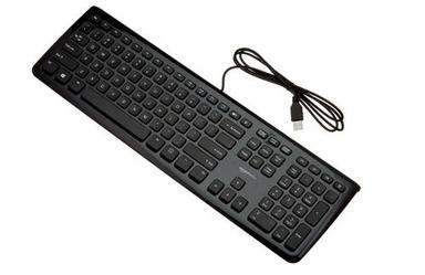 Black Usb Connection Abs Plastic Computer Wired Keyboard