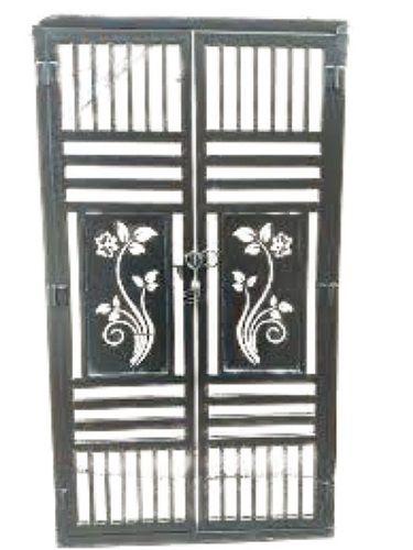 Eco Friendly 8X4 Feet Black Mild Steel Main Door Grills