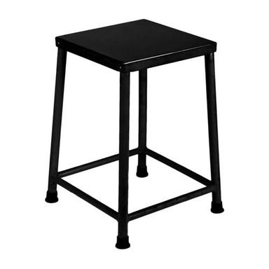 Rust Proof And Paint Coated Antique Steel Metal Stool For Indoor Use No Assembly Required