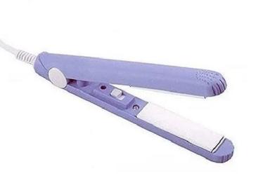 Purple Portable Electronic Hair Straightener And Curler