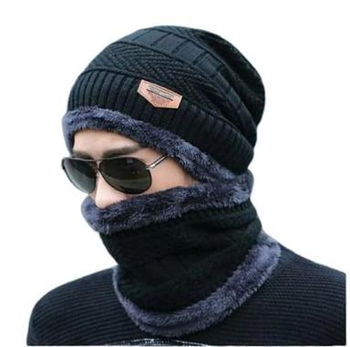 Unisex Winter Wear Beanie Cap Hat And Fur Lining Woolen Neck Set Age Group: 18+