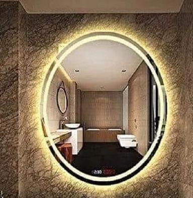 Multi Glossy Round Led Mirror For Bathroom