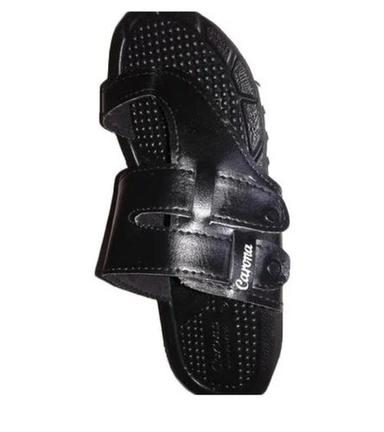 Black Available In Various Size Men Rubber Slippers For Daily Wear