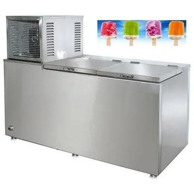 Silver Refrigerant Compressor Pre-Cooling Pump Metallic Rectangular Ice Candy Making Machine