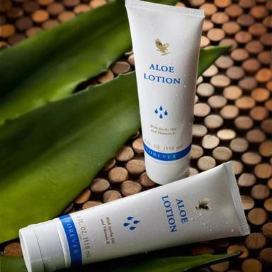 Tube White Forever Living Aloe Vera Lotion For Normal Skin Ingredients: Herbal