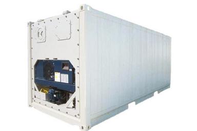White 20X8X8.6 Foot 10 Ton Capacity 440 Volts 5800 Watt Mild Steel Refrigerator Container