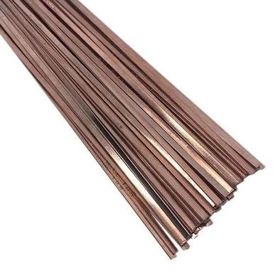 Golden Red 3 Mm Thick Hot Rolled Round Shaped Copper Brazing Rods