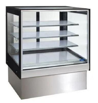 Silver 7 Feet Long Polished Stainless Steel Display Counter
