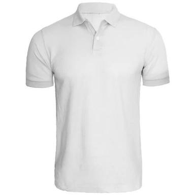 Short Sleeves Plain Dyed Anti Wrinkle Poly Cotton Polo T Shirt For Men Age Group: 18 To 45