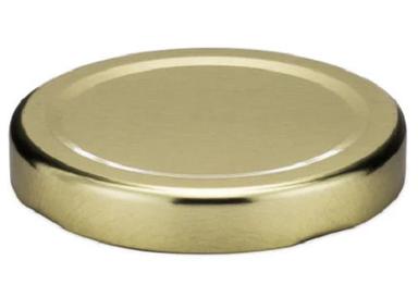 Golden 70 Mm Metal Round Lug Jar Cap