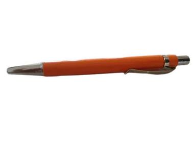  ऑरेंज 15 ग्राम 6 इंच स्मूथ राइटिंग प्लास्टिक बॉडी रिट्रैक्टेबल बॉल पेन 