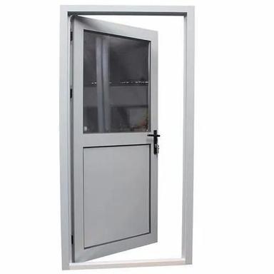 10.3 Mm Thick Finished Aluminum Swing Open Style Entry Door With Left Side Lock Handle Application: Exterior