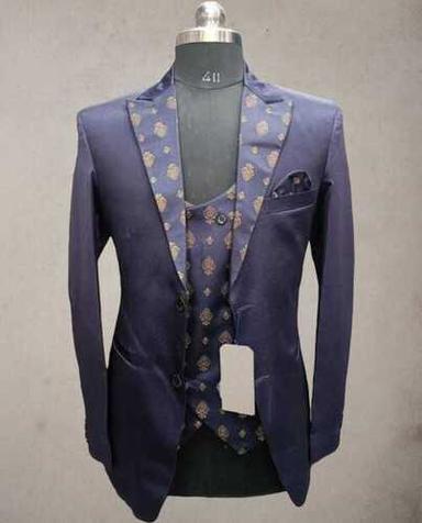 Men Full Sleeves Printed Jodhpuri Suit For Party Wear