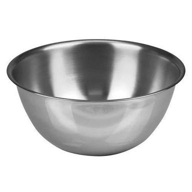 Silver 4.3 Mm Thick Round Polished Finish Stainless Steel Bowl For Food Serving Use 