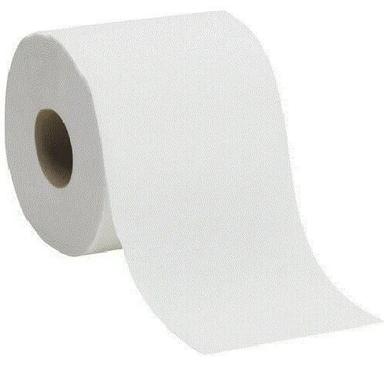 White 50 Meter Plain Round Soft Toilet Paper Roll