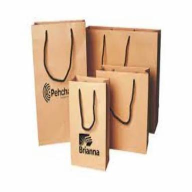 5kg Capacity Brown Printed Customised Paper Bag