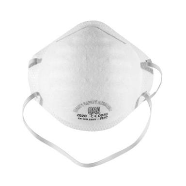 White Dust Proof And Foldable Non Woven N90 Mask For Outdoor With Breathing Valve