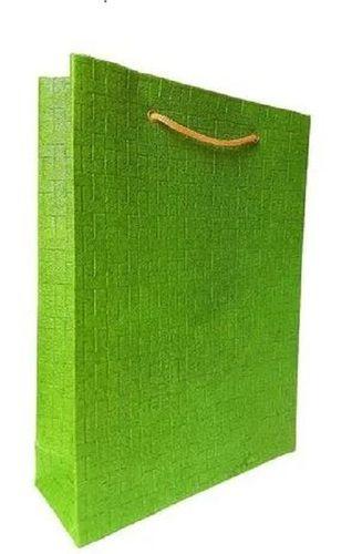 Green 30 X 20 Inch Rectangular Plain Handmade Paper Bags