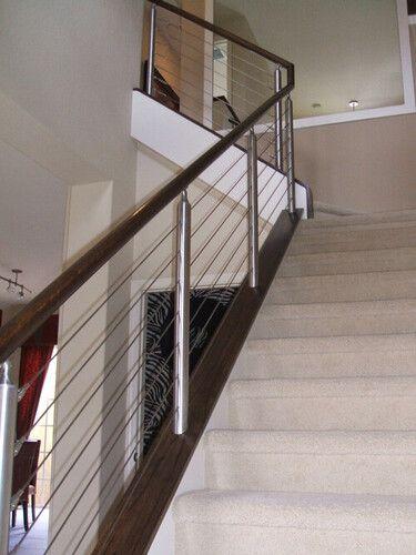 Modern Stainless Steel Stair Railing For Hotel, Home And Office Use