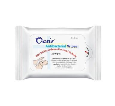 White Kills 99.9% Germs 15X20Cm Antibacterial Wipes, Pack Of 25 Pieces
