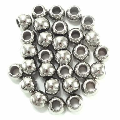 12 Millimeter Round Mirror Polished Plastic Silver Bead For Bracelet Use Place Of Origin: India