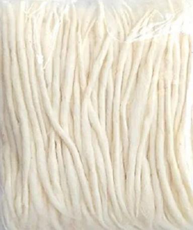 White 4 Inch Long Round Cotton Wicks For Puja