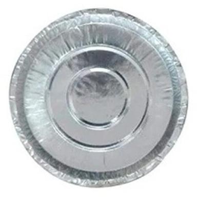 7 Inch Round Silver Foil Laminated Disposable Paper Plate, 120/140 GSM