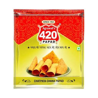 Multicolor Plastic Papad Packaging Laminated Pouch Agriculture