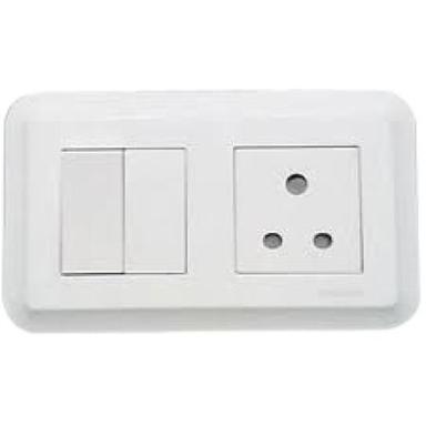 White Plastic Rectangle Shape Electrical Switch Boards Application: Home