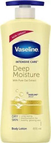 Silver  Vaseline Intensive Care Deep Moisture Body Lotion With Pure Oat Extract 