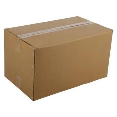 Brown Rectangular Matte Lamination Plain Corrugated Cardboard Box For Packaging Usage 