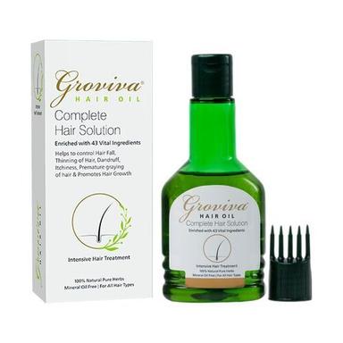 100Ml Groviva Herbal Hair Oil For Hair Growth And Thickness Gender: Female